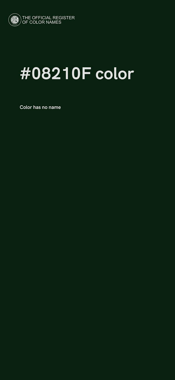 #08210F color image