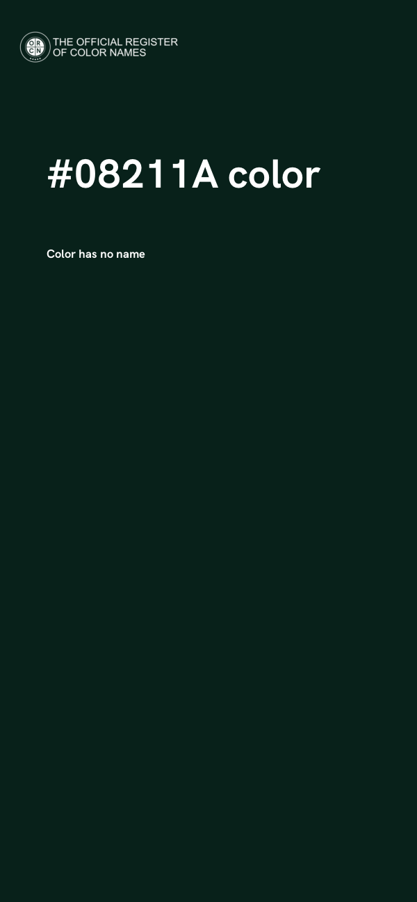 #08211A color image