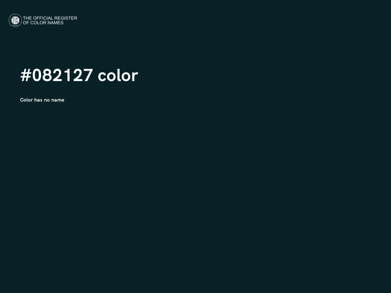 #082127 color image