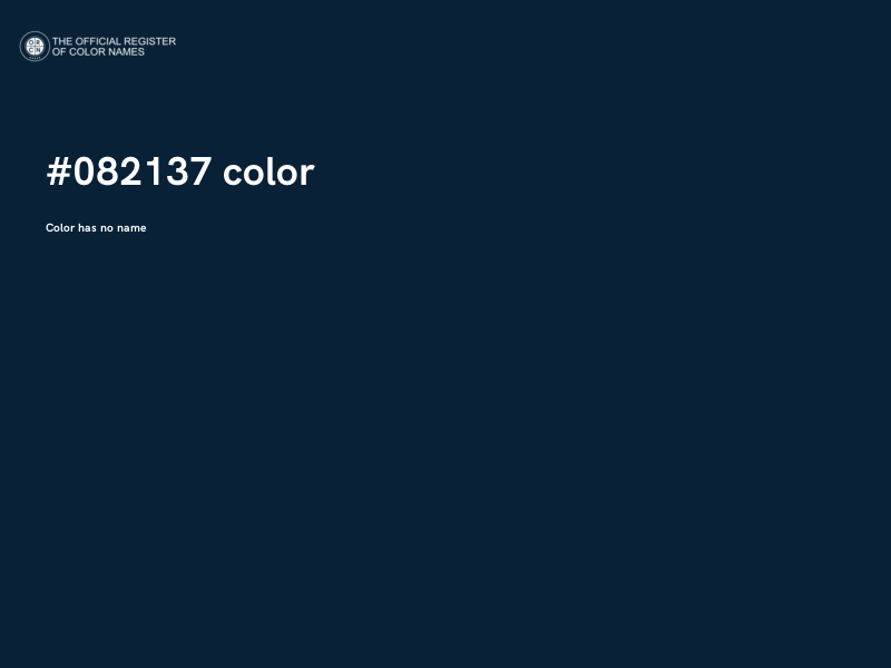 #082137 color image