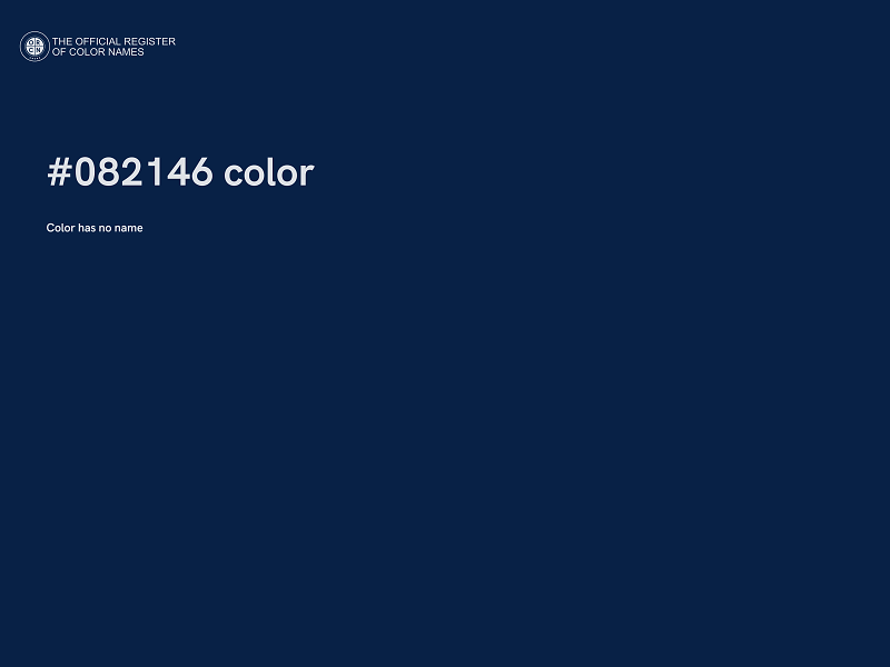 #082146 color image