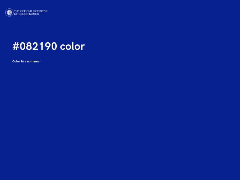 #082190 color image