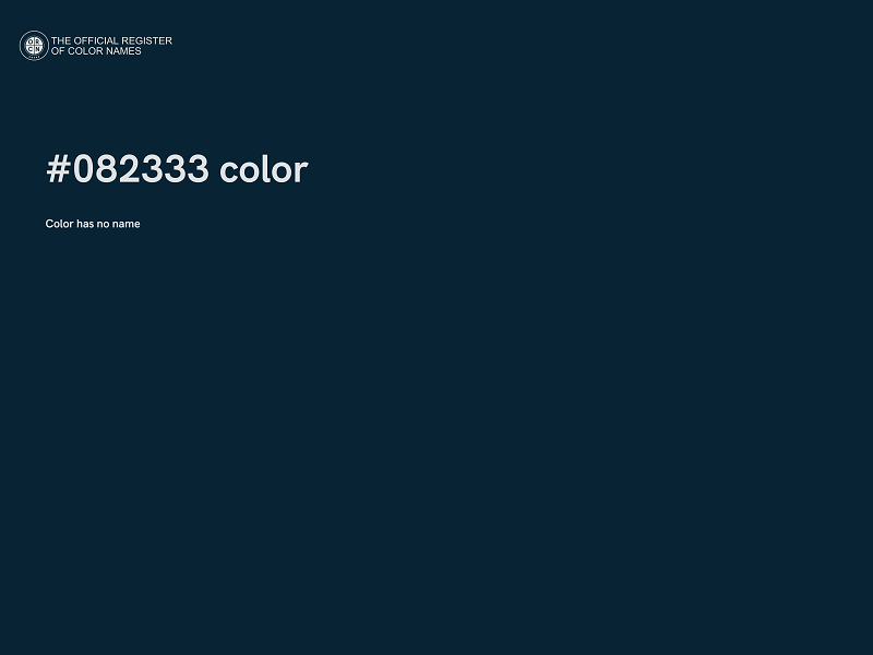 #082333 color image