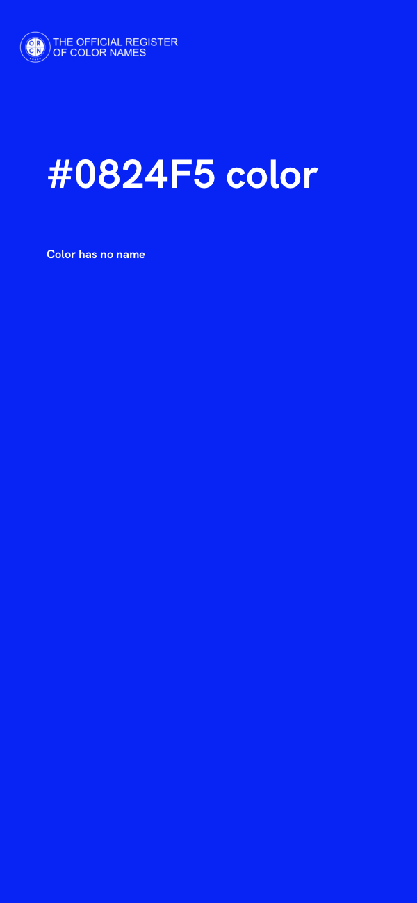 #0824F5 color image