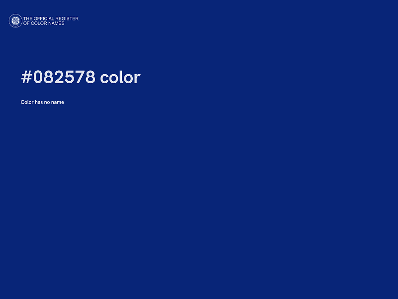 #082578 color image