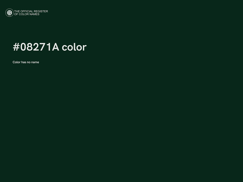 #08271A color image