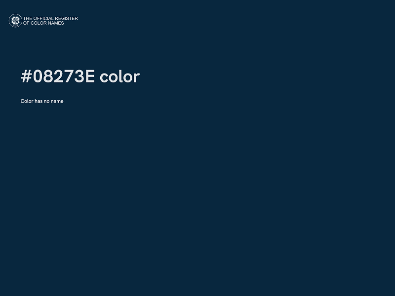 #08273E color image