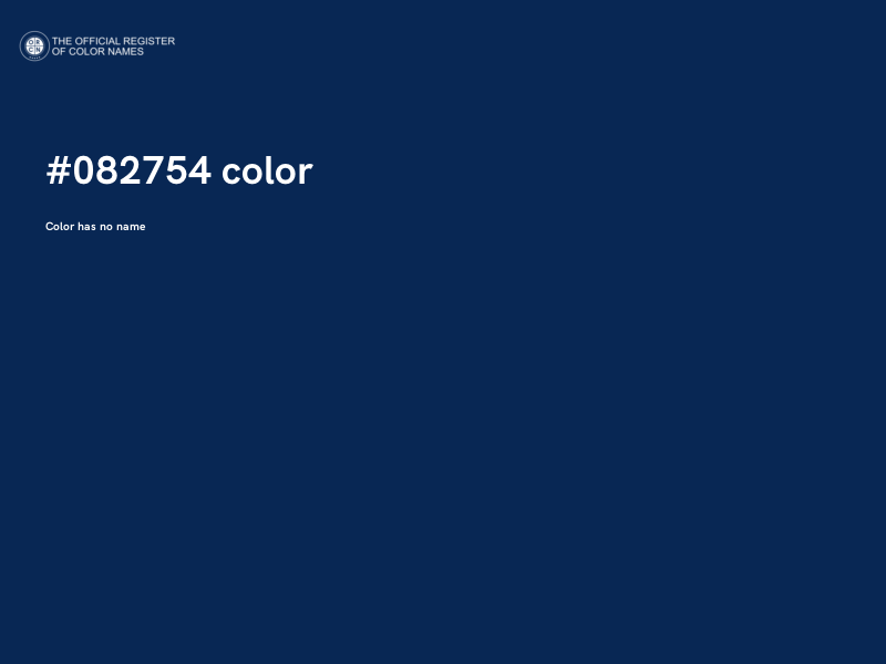 #082754 color image