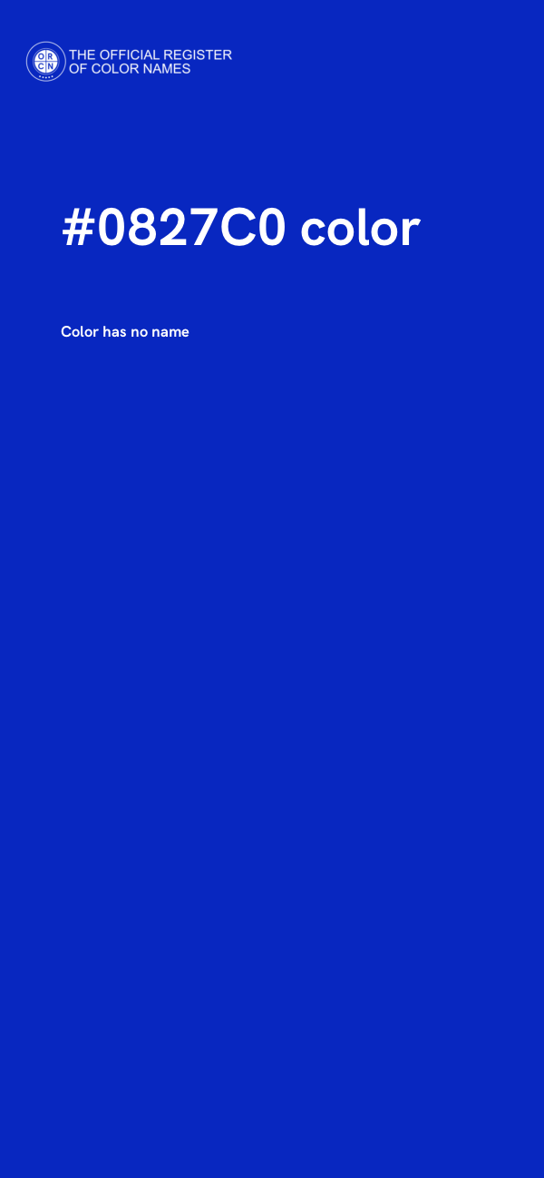 #0827C0 color image