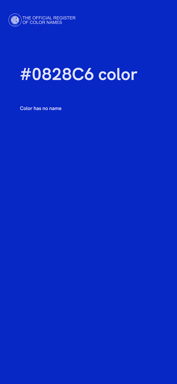 #0828C6 color image