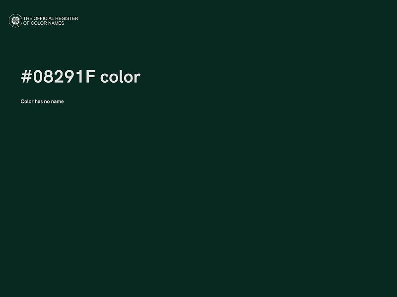 #08291F color image