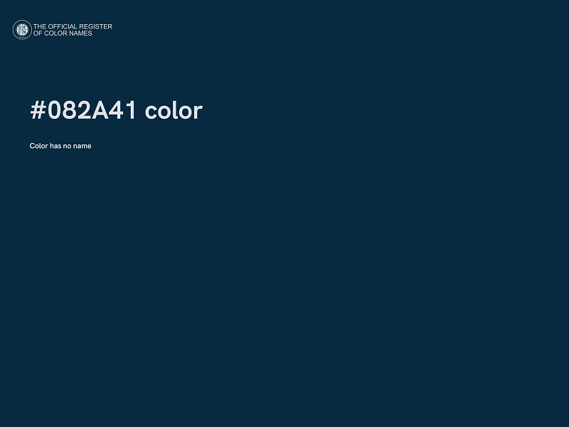 #082A41 color image