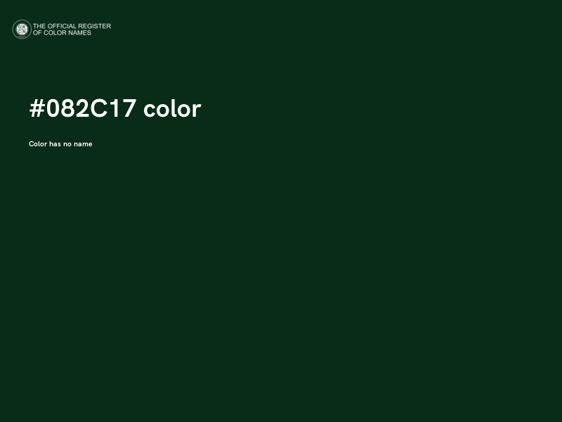 #082C17 color image