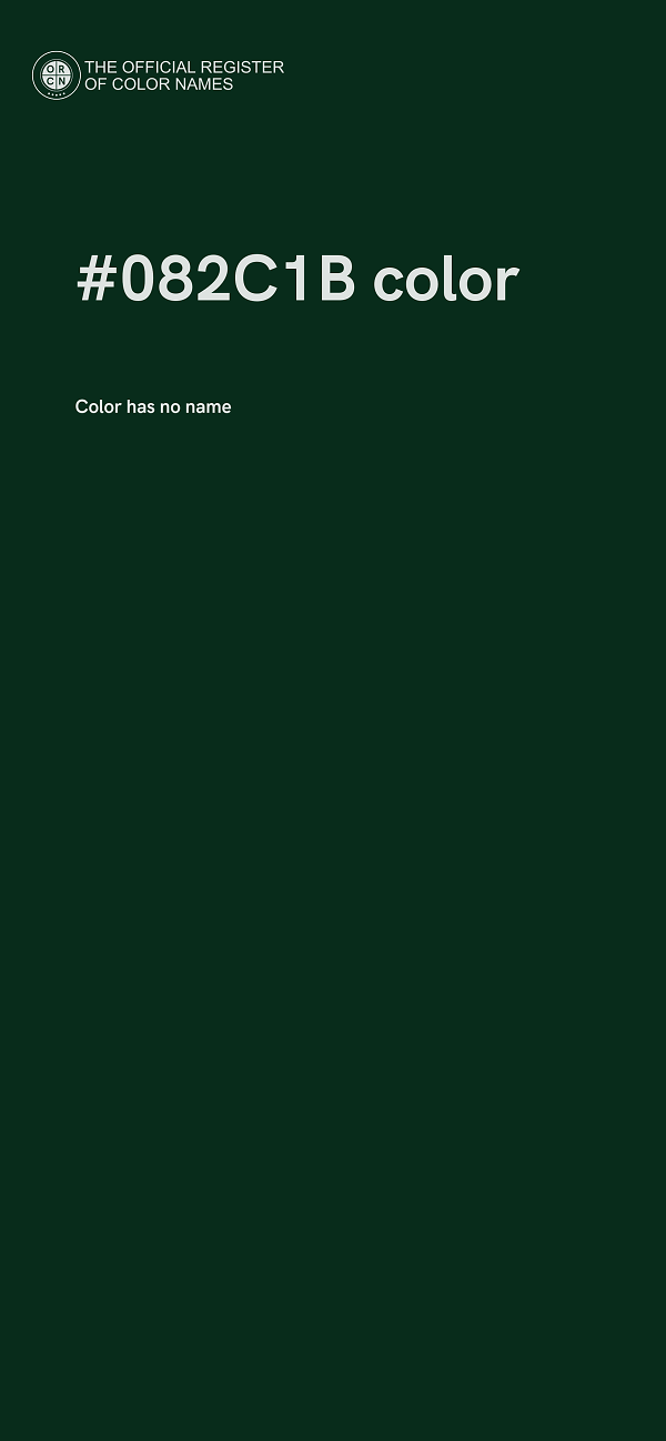 #082C1B color image