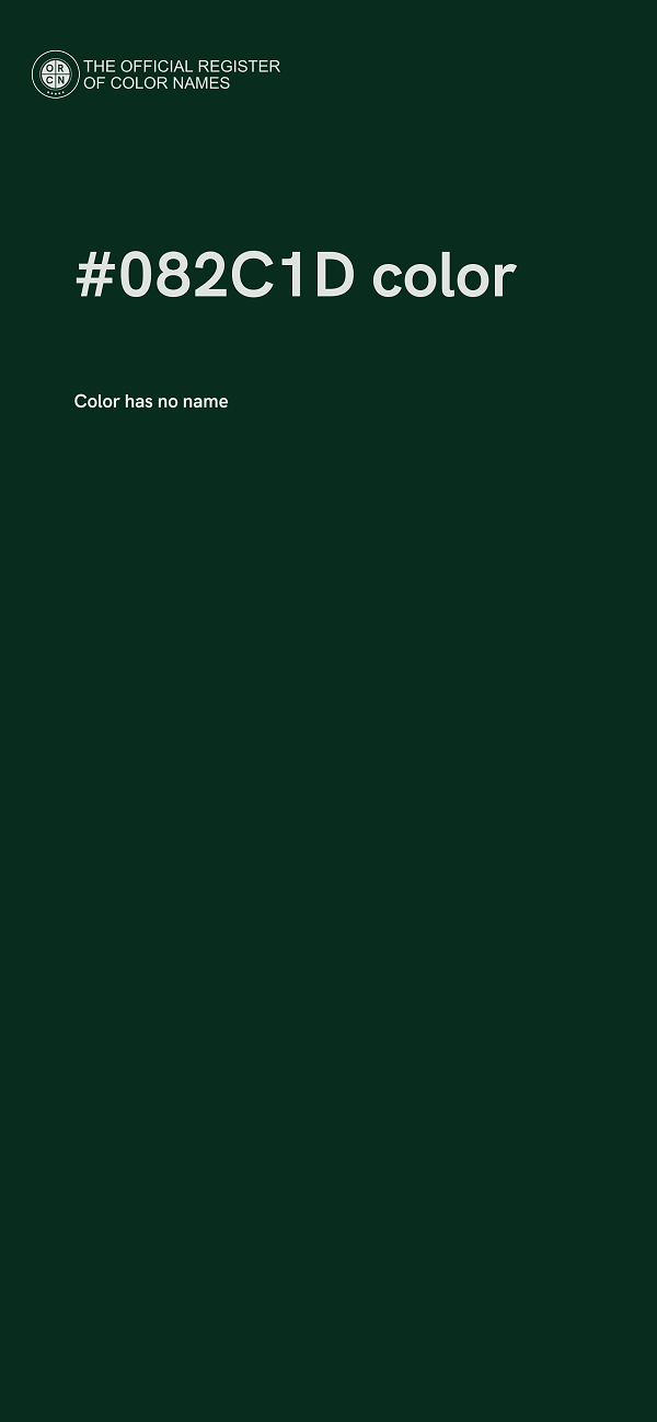 #082C1D color image