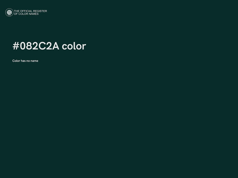 #082C2A color image