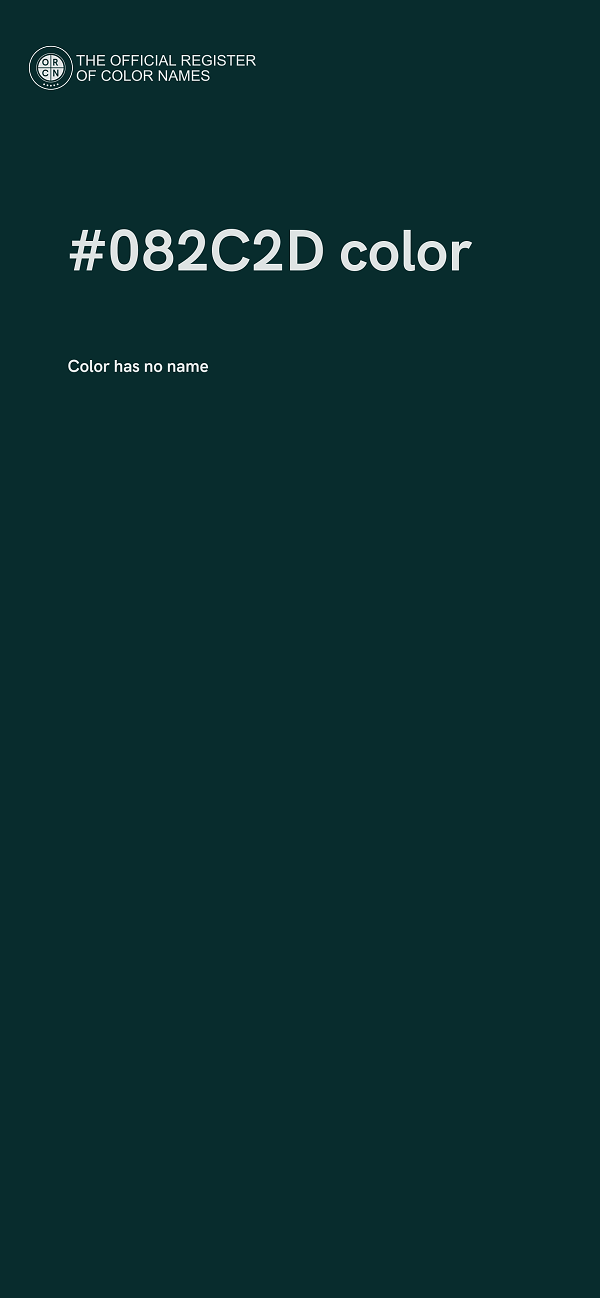 #082C2D color image
