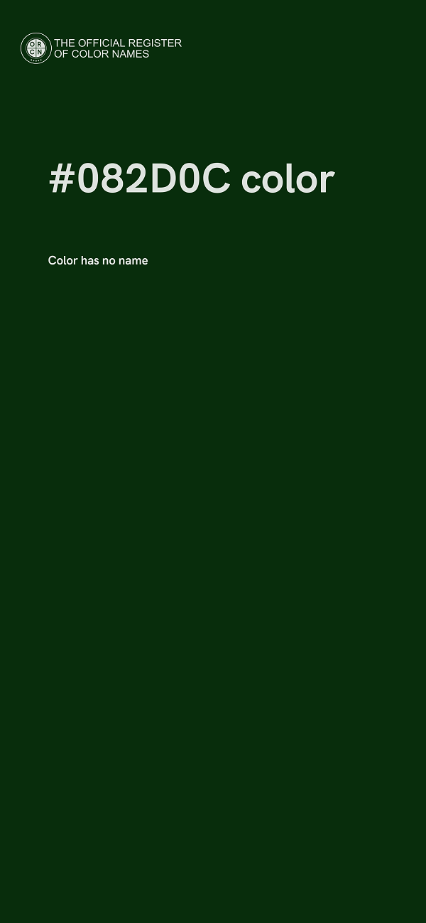 #082D0C color image