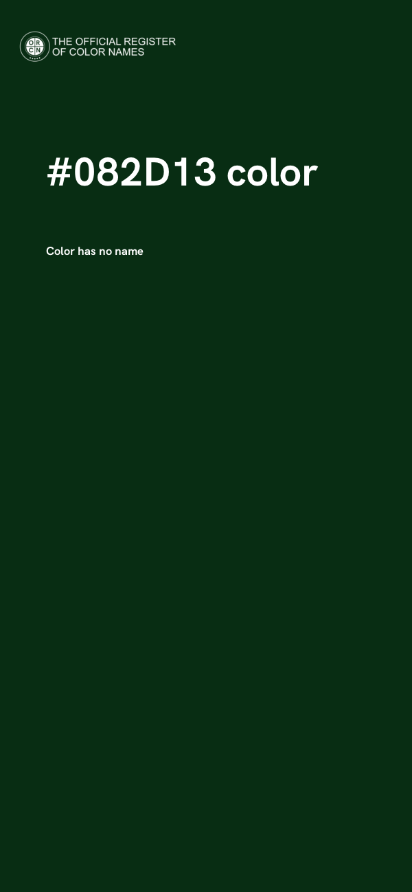 #082D13 color image