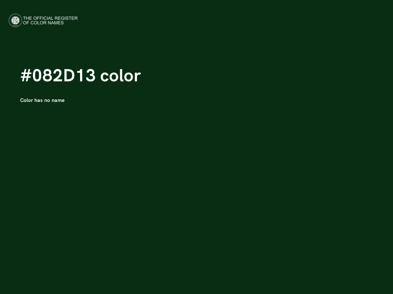 #082D13 color image