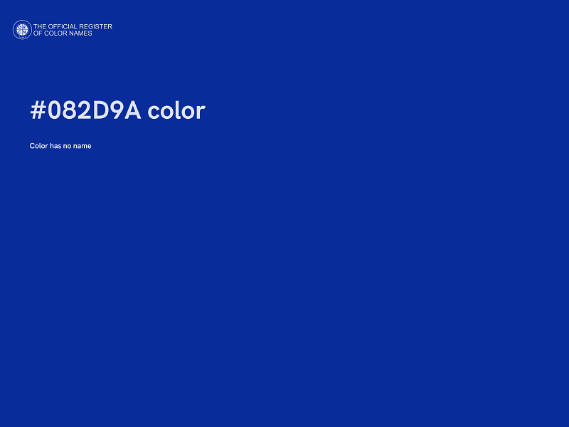 #082D9A color image