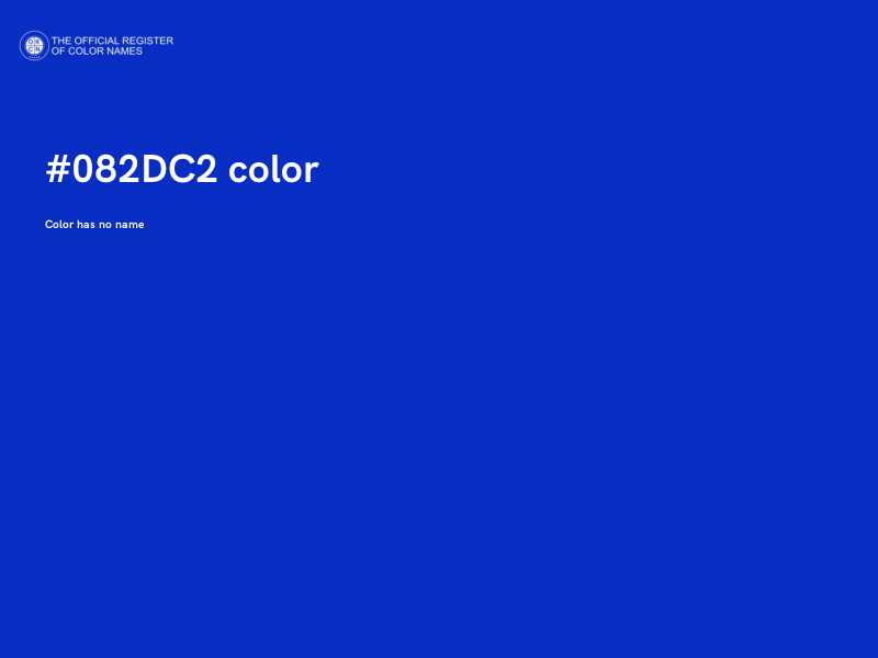 #082DC2 color image