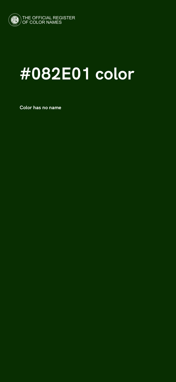 #082E01 color image
