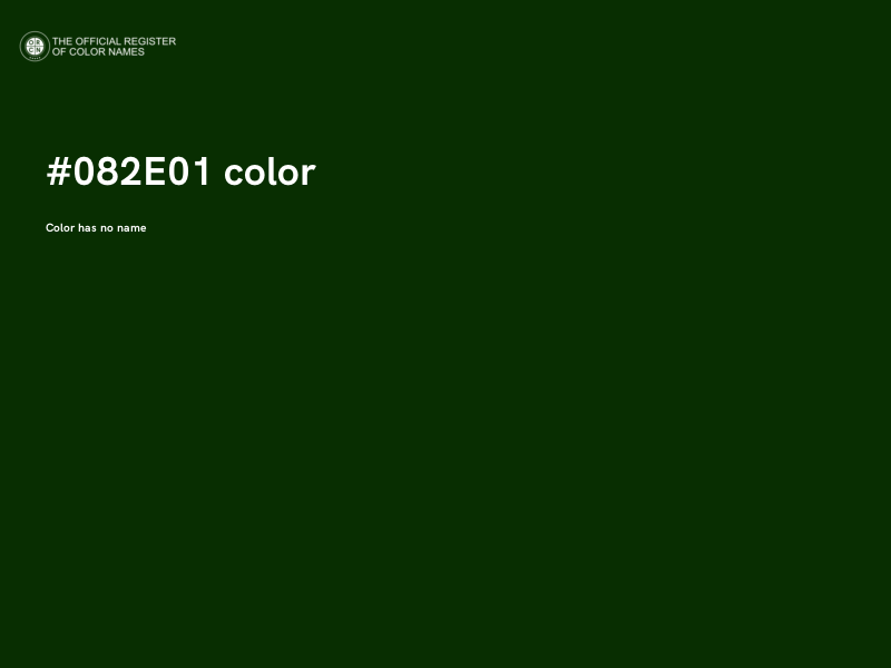 #082E01 color image