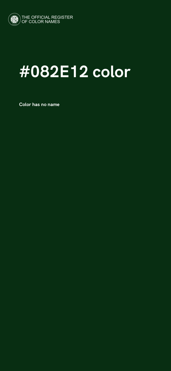 #082E12 color image