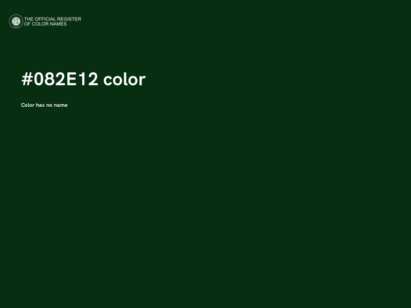 #082E12 color image