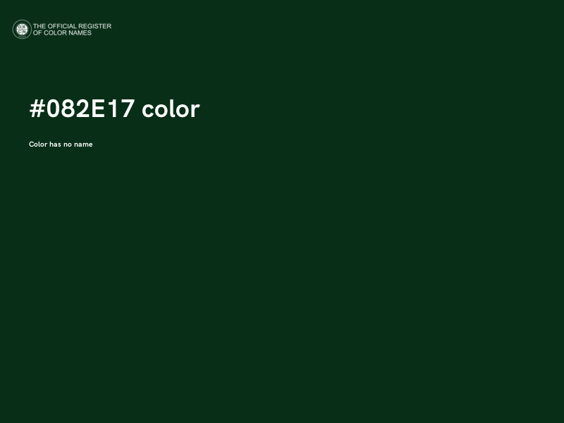 #082E17 color image
