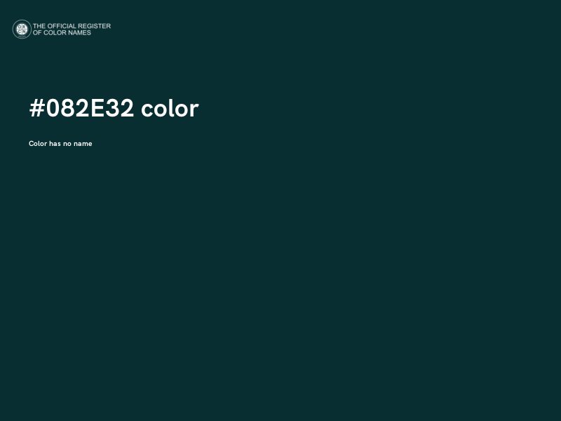 #082E32 color image