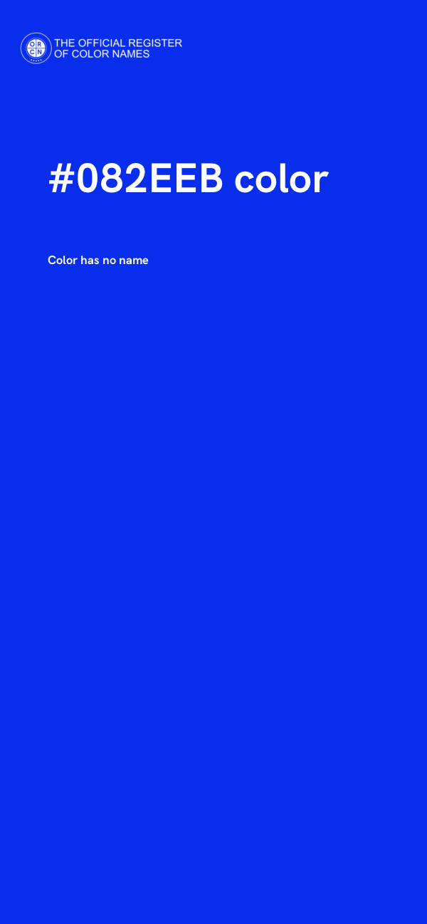 #082EEB color image