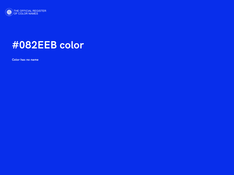 #082EEB color image