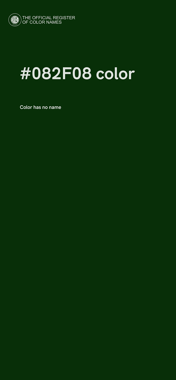 #082F08 color image