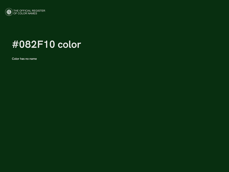 #082F10 color image