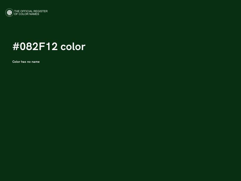 #082F12 color image