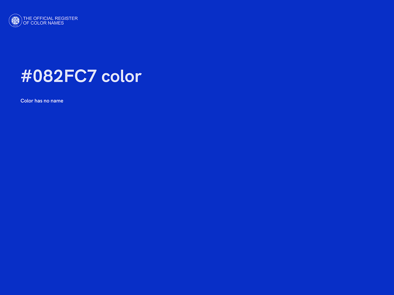 #082FC7 color image