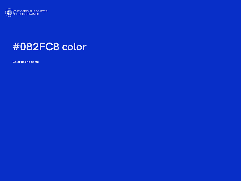 #082FC8 color image