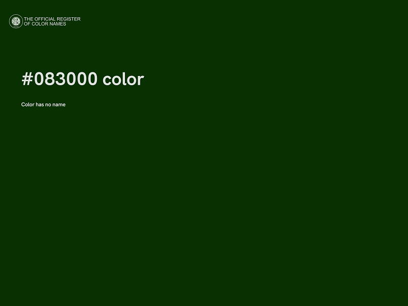 #083000 color image
