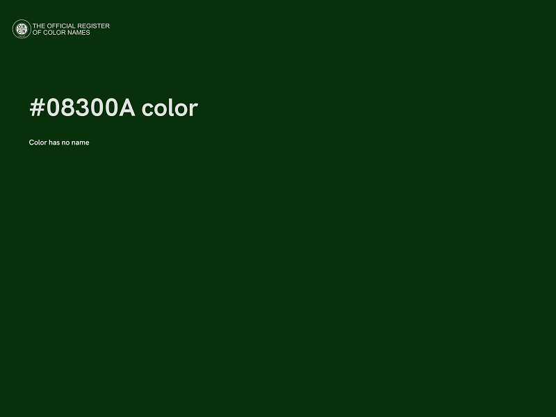 #08300A color image
