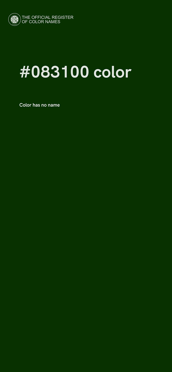 #083100 color image