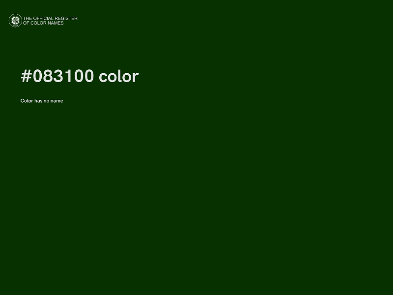 #083100 color image