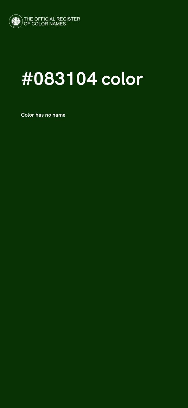 #083104 color image