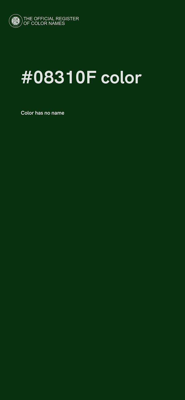 #08310F color image