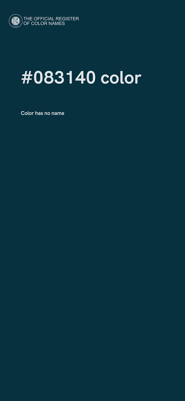 #083140 color image