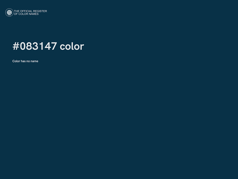 #083147 color image