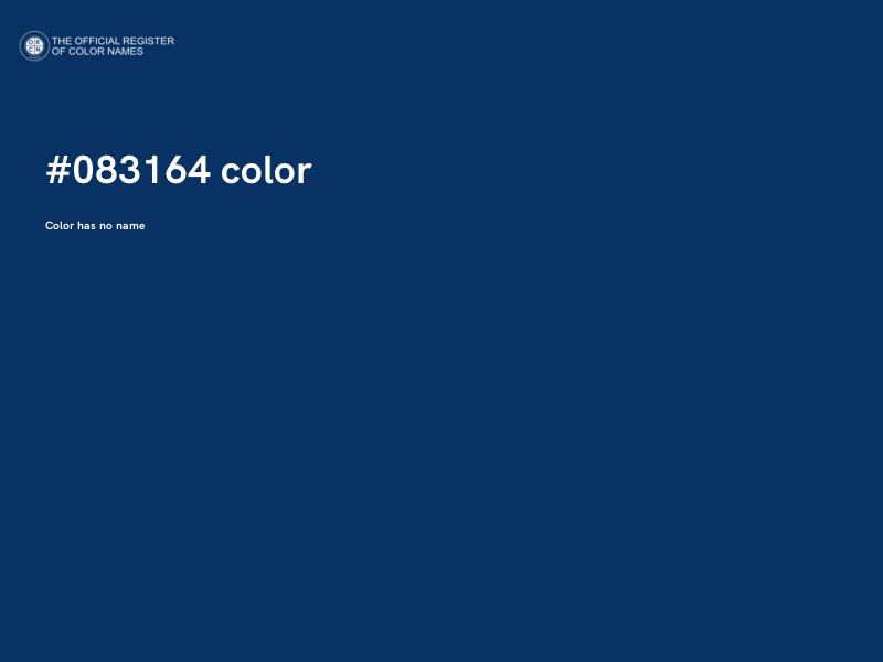 #083164 color image