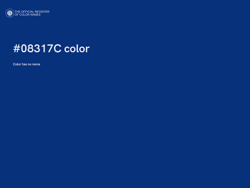 #08317C color image
