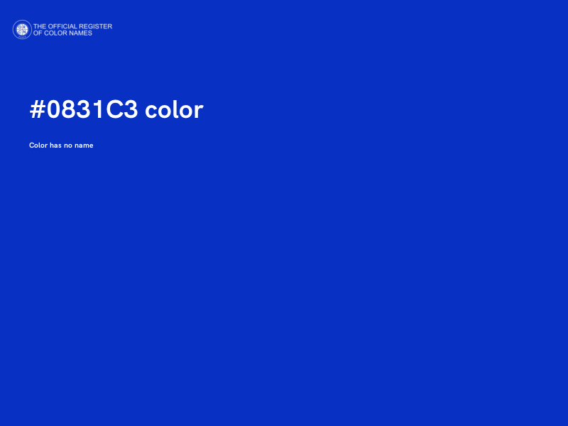 #0831C3 color image